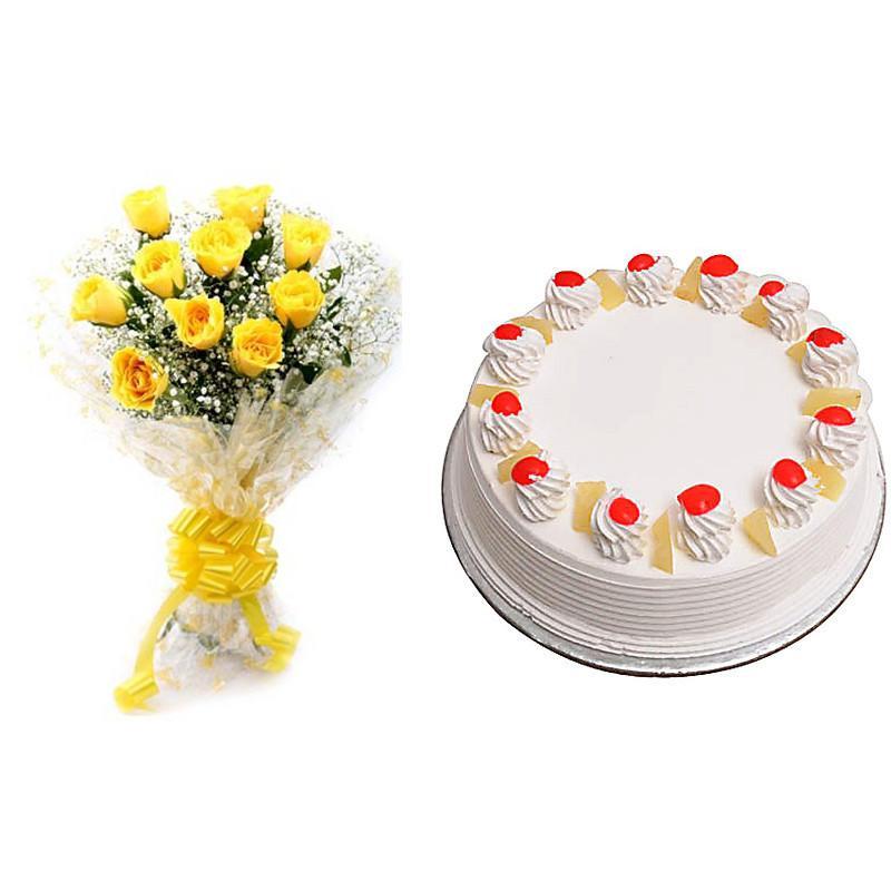 Classic Yellow Roses Combo