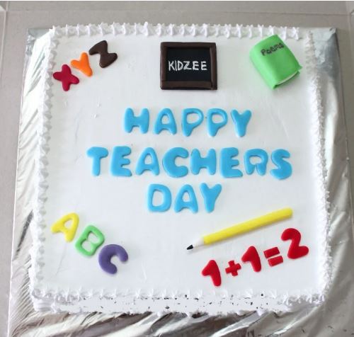 Tasty Teachers Day Cake - for Flower Delivery in India 