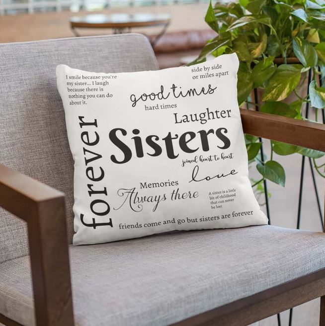Forever Sister Cushion Treat - for Flower Delivery in India 