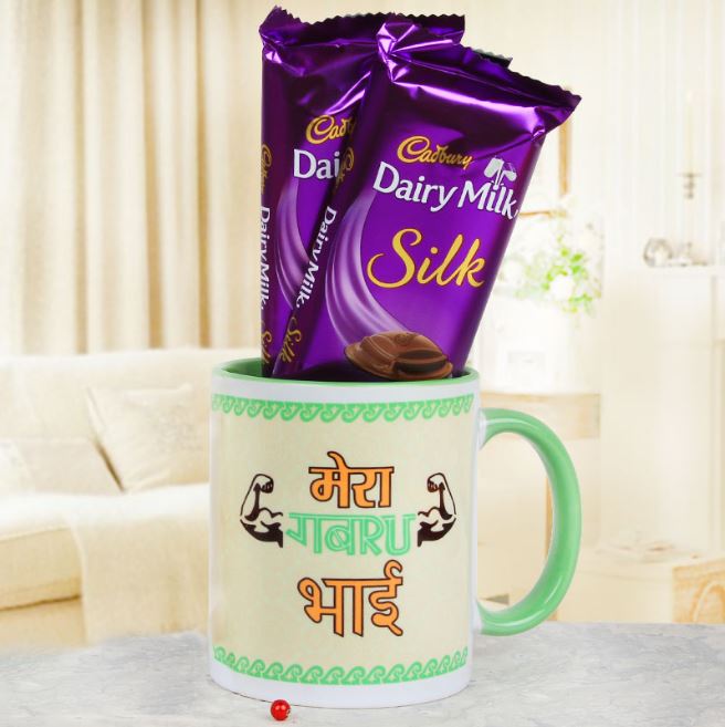 Silky Special Mug Treat - for Flower Delivery in India 
